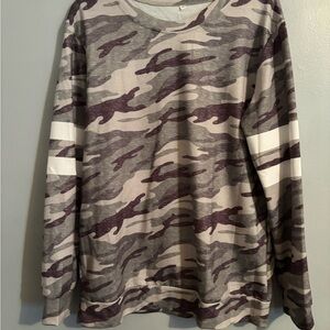 Camouflage Long Sleeve Sweatshirt